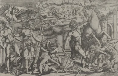 Verseny Neptunusz és Athéné között, 1540-45.