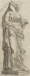 Jobbra fordult nő, 1540-45.