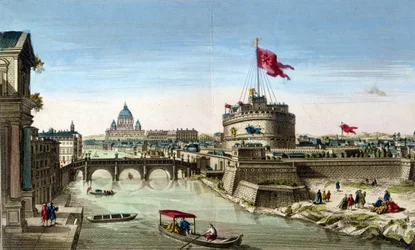 Róma, Kilátás a Tiberisre, a Castel Sant