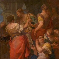 Akhilleusz és Lykomédész lányai, c. 1680.