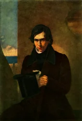 Nesztor Vasziljevics Kukolnik költő portréja, 1836, 1965.