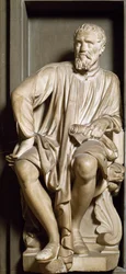 Michelangelo Buonarroti dit Michelangelo szobrász, festő és építész portréja