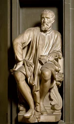 Michelangelo Buonarroti dit Michelangelo szobrász, festő és építész portréja