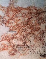 Sinopia (alulfestés), részlet (freskó)