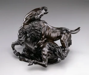 Oroszlán támadó ló. c.1580/90