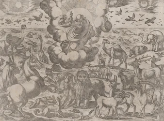 Isten teremtette az állatokat, kb. 1590-1630.