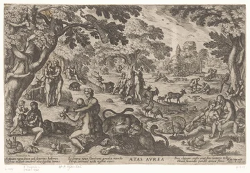 aranykor Aetas aurea (cím a tárgyon) A világ négy kora (sorozat címe)