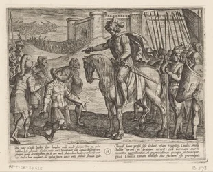 Az erőd emberei megadják magukat Julius Civilisnek Bataviai háborúk a rómaiak ellen (sorozat címe) Batavorum cum Romanis Bellum (sorozat címe)