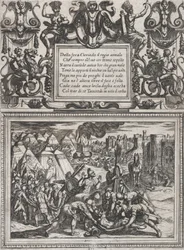12. tábla: Illusztráció a XII. énekhez, Torquato Tasso Gerusalemme liberata ... című művéből, kb. 1590-1630.