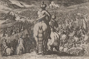 5. tábla: Az etiópok veresége, az Ószövetség csatáiból..., kb. 1590-kb. 1610.