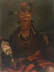 Chetan-woa-kutoa-mang A sólyom, aki sétálva vadászik, kb. 1887.