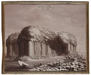 Fingal-barlang, Skócia (olaj, vászon)