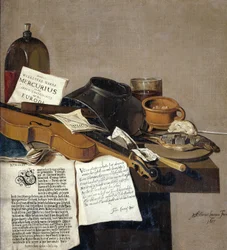 Csendélet a De Waere Mercurius másolatával