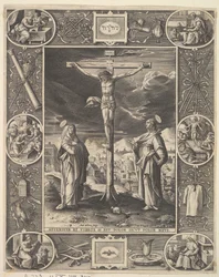 Krisztus a kereszten, 1586 előtt.