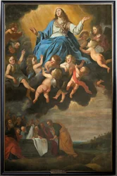 Plébániatemplom (Saint Eligius plébániatemplom). Festmény. „Mária mennybemenetele”. Anton van den Heuvel.