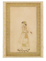 Aurangzeb császár portréja, India