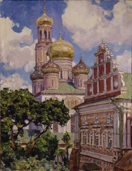 Felhők és aranykupolák. Szimonov-kolostor, 1927
