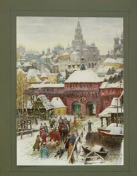 Illusztráció az oroszországi nagyhercegi, cári és birodalmi vadászathoz, N. Kutepov, 1896