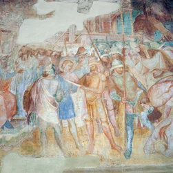 Szent Ephysius Elítélt, 1390 körül (freskó)
