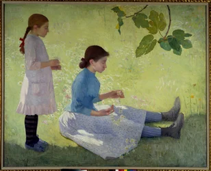 Aristide Maillol (1861-1944) Virágok Koronája festménye 1889-es magángyűjtemény