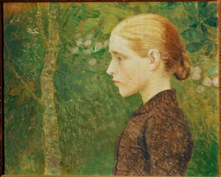 Young farm girl (festmény vászonra)