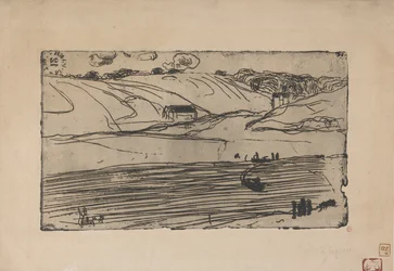 La Peche (halászat) 1893 (rézkarc és rulett)