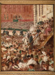 A sienai palio (olaj, vászon)