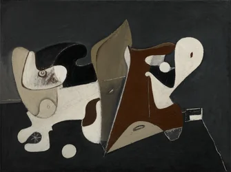 Nighttime, Enigma and Nostalgia, 1933-34 körül (olaj, vászon a panelre rögzítve)
