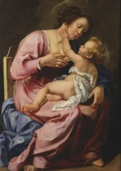 Madonna szoptatja a gyermeket