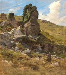 A Rocky Outcrop (olaj a kártyán)