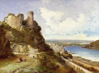 Oberwesel kastély és Schonberg Rajna, Németország