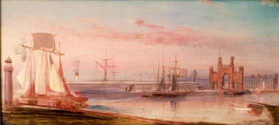 Earl Grey Dock, a "Sir Jamsetjee Family" hajóval