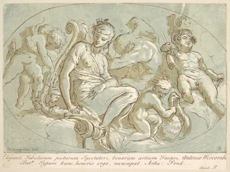 Vénusz Puttival körülvéve, kb. 1735.