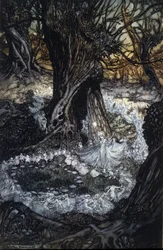 Illusztráció: Arthur RACKHAM (1867-1939) William SHAKESPEARE: Egy nyári éjszaka álmához