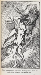 Lear király illusztrációja.