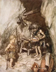 "Mime és a csecsemő", 1924.