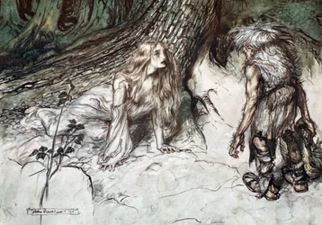 „Mime megtalálja Siegfried anyját az erdőben”, 1924.