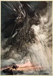„Dühöng, Wotan lovagol a sziklára! Úgy jön, mint a viharszél!”, 1910.