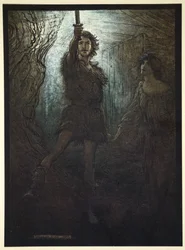 – Látod Siegmundot, a Walsungot! Menyasszonyajándékként a kardját hozza neked, 1910.