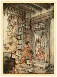 Jack elvette a kastély kulcsait, és kinyitotta az összes ajtót, az English Fairy Tales kocsmából. 1922.