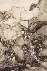 Ezek a tündérhegyek a Washington Irving által készített Rip Van Winkle-től, kocsma. 1910