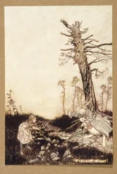 Miért Mary Ann, mit keresel itt?, az Alices Adventures in Wonderland-ből, Lewis Carroll, pub.1907