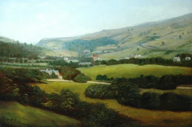 Centre Vale Park és Burnley Valley (olaj, vászon)
