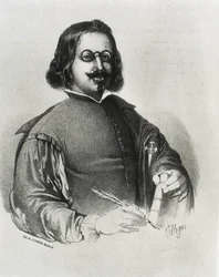 DONON, Julio (19. század). Francisco de Quevedo. Litográfia
