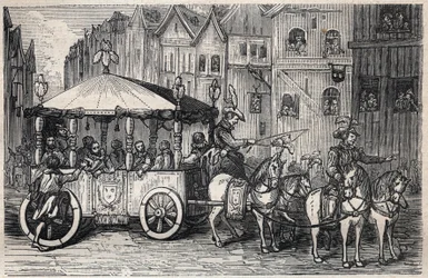 IV. Henrik halála: IV. Henrik meggyilkolása 1610. május 14-én François Ravaillac által - IV. Henrik meggyilkolása François Ravaillac által a rue de la Ferronnerie utcában 1610. május 14-én