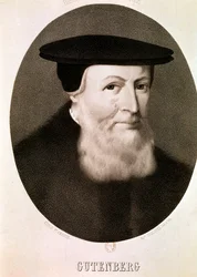 GUTENBERG Johannes: GUTBERG GUTBERG: Portré (metszet)