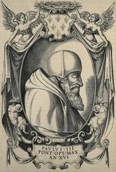 HULSIUS, Levinus (1550-1606). III. Pál, a 16. század vége. Portré camauroval.