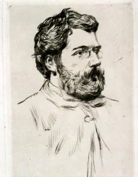 Georges Bizet portréja (rajz)
