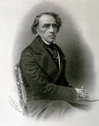 Giacomo Mayerbeer portréja (metszet)