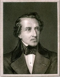 Giacomo Mayerbeer portréja (metszet)